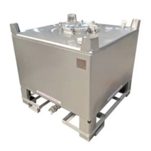 UN認証取得のステンレスIBCタンク。危険物輸送・液体保管に最適な1000Lクラスの高耐久容器